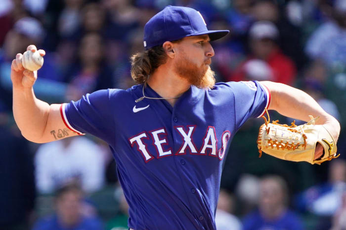 Texas Rangers pitcher Jon Gray